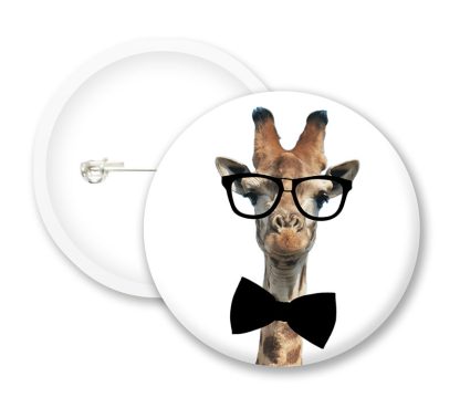Geek Giraffe Button Badges