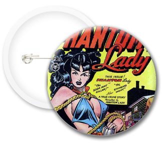 Phantomlady Comics Button Badges