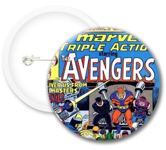 Marvel Triple Action Comics Button Badges