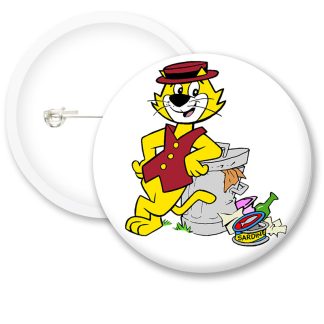 Top Cat Bin Button Badges