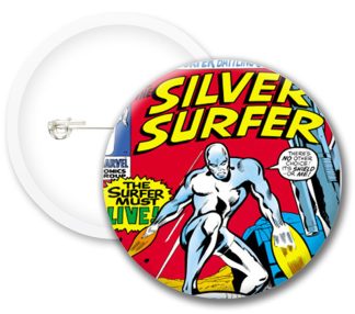Silver Surfer Comics Button Badges