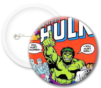 Hulk Comics Button Badges