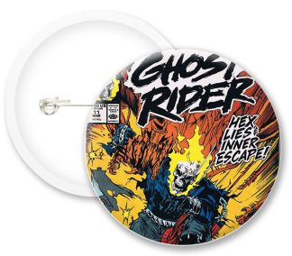 Ghost Rider Comics Button Badges