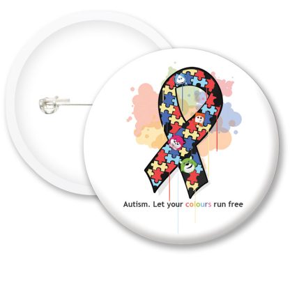 Autism Awarness Colours Button Badges
