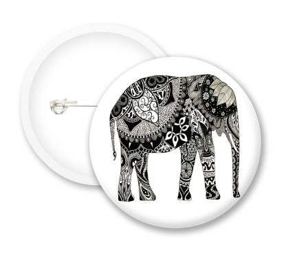 Elephant Button Badges