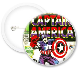 Captain America Style1 Comics Button Badges