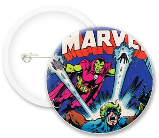 Captain Marvel Style1 Comics Button Badges