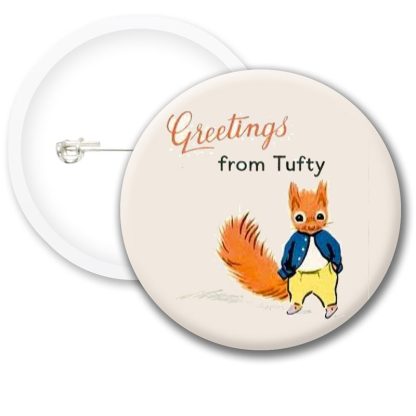 Tufty Club Retro Style2 Button Badges