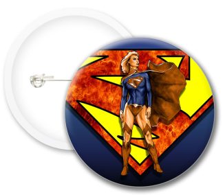 Supergirl Comics Button Badges