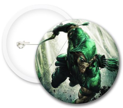 The Green Arrow Style2 Comics Button Badges