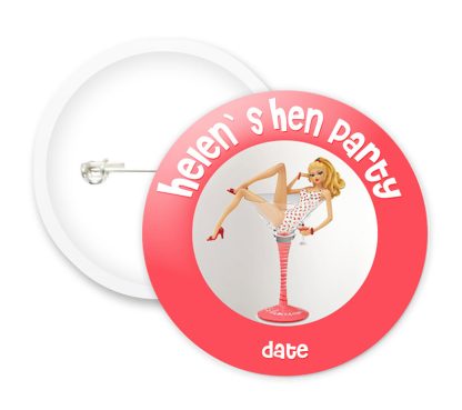 Hen Party Style1 Button Badges