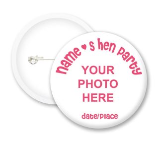 Hen Party Style2 Button Badges