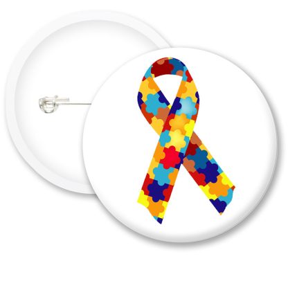 Autism Awarness Puzzle Button Badges