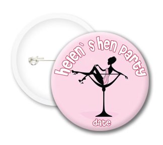 Hen Party Style5 Button Badges