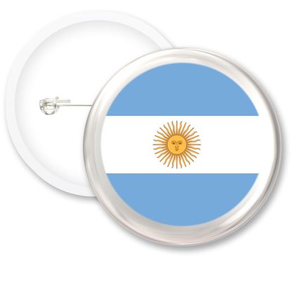 Argentina Worlds Flags Button Badges