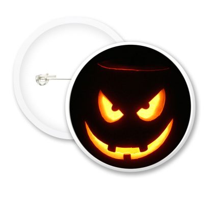 Halloween Pumpkin Face Button Badges