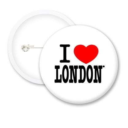 I Love London Style2 Button Badges