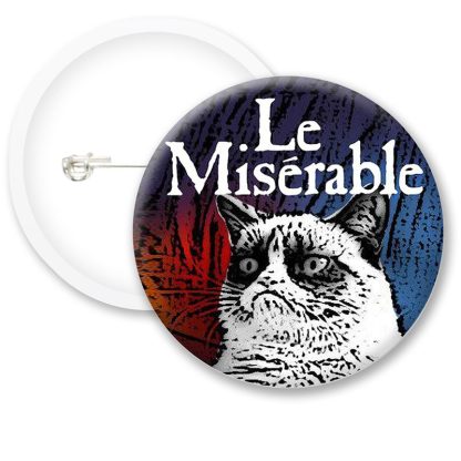 Le Miserable Grumpy Cat Button Badges