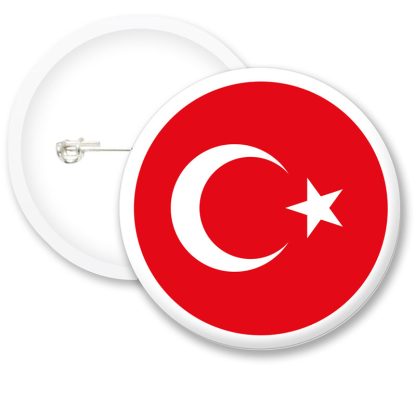 Turkey Worlds Flags Button Badges