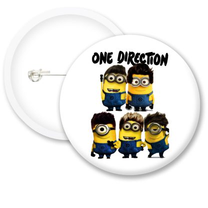 Despicable Me Minions One Direction Button Badge