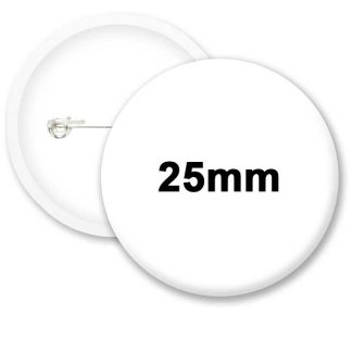 Personalised Custom Button Badges - Single 25mm