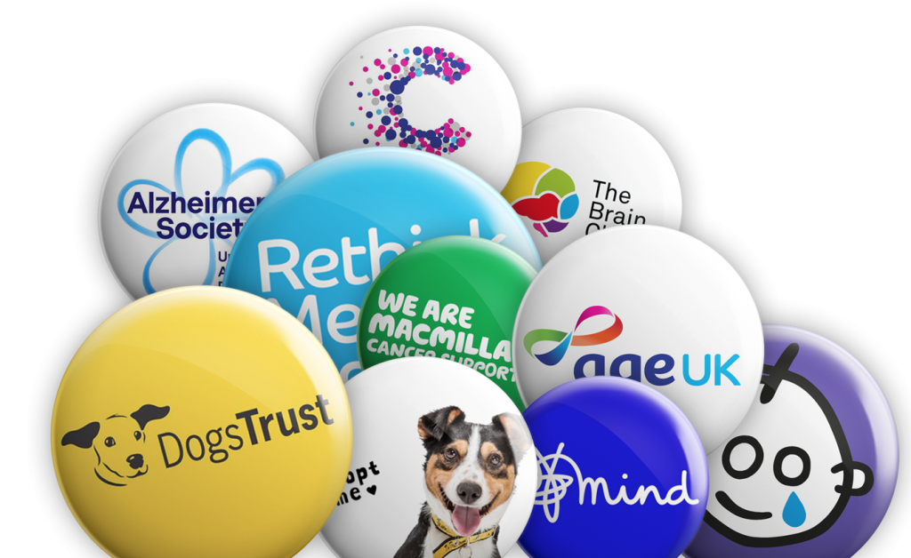 UK Charities Button Badges